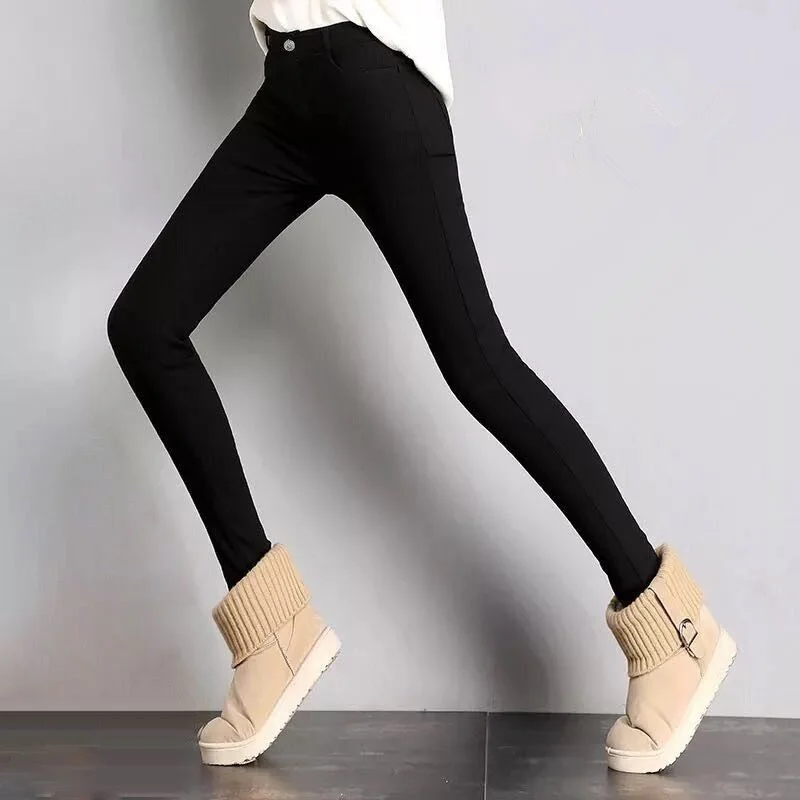 New High Elastic Skinny Pencil Jeans Stretch Black Jeans Spring Vintage High Waist Autumn Denim Spring Pants Jeans