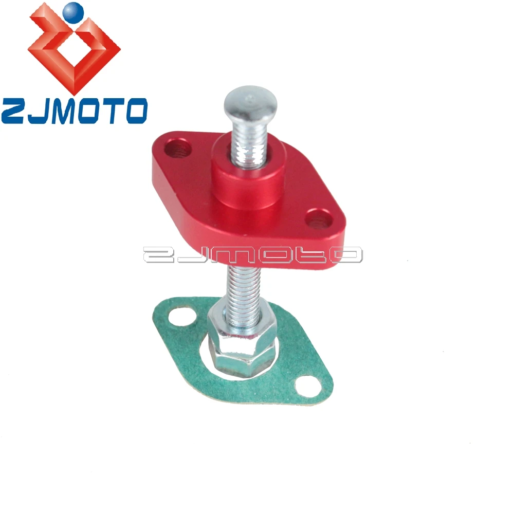Red Street Racing Manual Cam Timing Chain Tensioner For Suzuki SV 650 99-07 GN 250 82-83 85/88 GS 500E/F 89-08 Aluminium Alloy