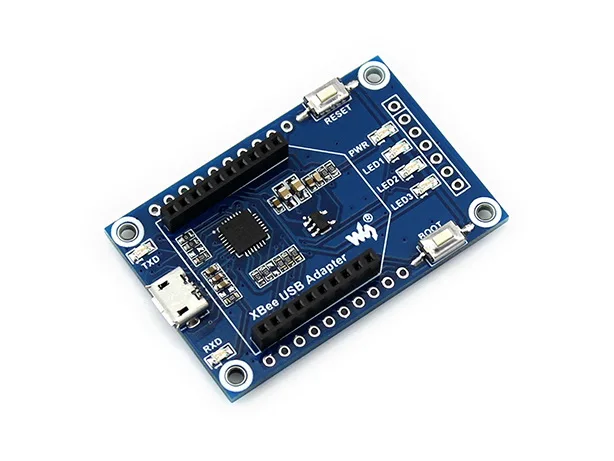 

XBee USB Adapter UART communication board supports XBee connectivity USB to UART module Configure XBee modules