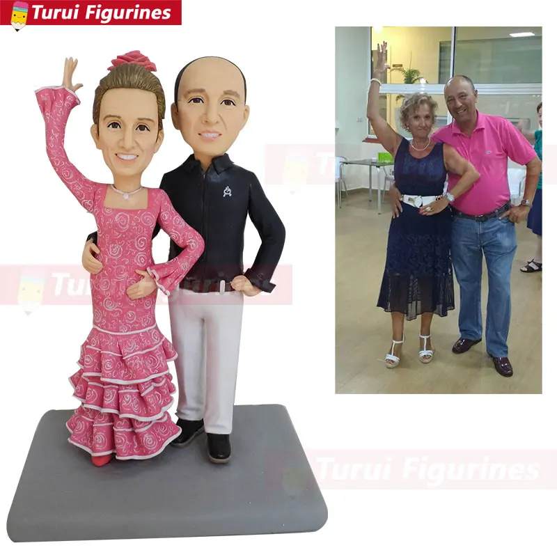 3D Sculpture From a Photo custom bobblehead dolls Custom Portraits from Photos husband and wife figurines design from photos image 4