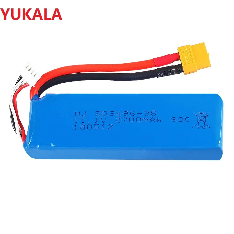 Wltoys V303 V393 WL913 CX20 RC Drone /RC quadcopter battery 11.1v 2700mah 30C Li-polymer battery 3S 803496 with  XT60 plus