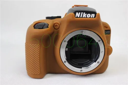 Free shipping Soft Silicone Rubber Camera Protective Body Cover Case Skin For Nikon D3400 Camera Bag Lens bag