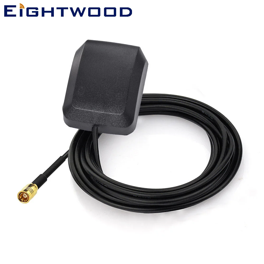 Eightwood Car GPS  Active Aerial Antenna SMB Plug Connector for Audi ​VW U-blox ​Blaupunkt Falcom Navigation System Receiver