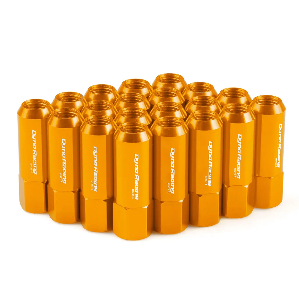 Dynoracing 60mm M14*1.5 Wheel Nuts New 20PCS Racing Lug Wheel Nuts Screw / Aluminum Lug nut  M14X1.5 BX101006