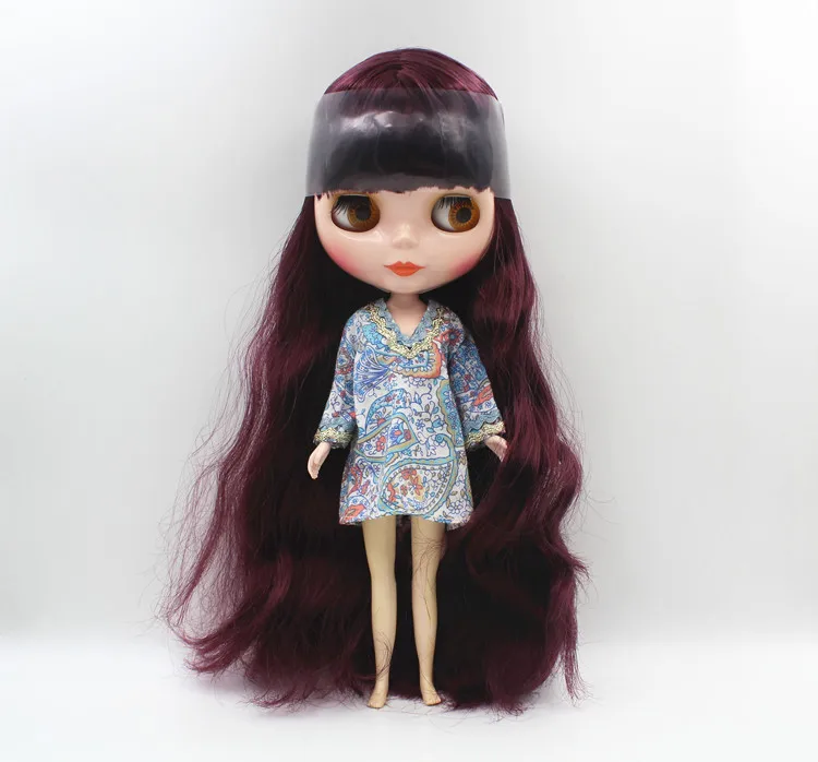 

Free Shipping big discount RBL16-32 DIY Nude Blyth birthday gift for girl 4 colour big eyes dolls with beautiful Hair cute toy