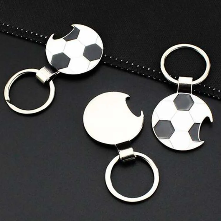 100pcs/lot Bottle Opener Keychains Key rings Car Key holder Soccer Fans Fashion Creative Gifts lin4632