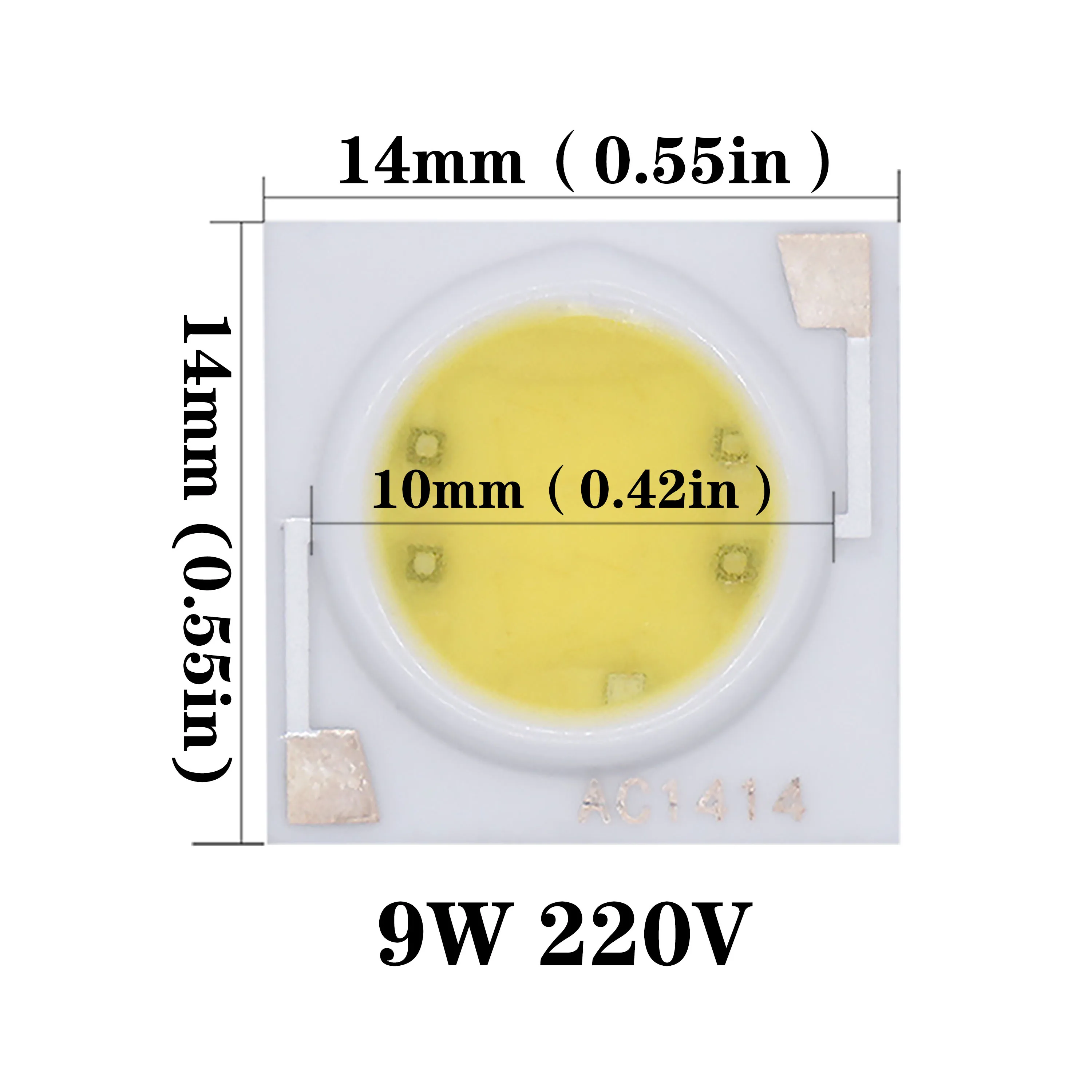 Imagem -06 - Led Chip Cerâmica Cob Ac220240v Lâmpada Led 1410 mm Chips Branco para Faça Você Mesmo ao ar Livre Projector Lâmpada Led Lightting 3w 12