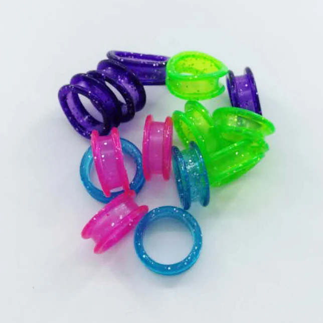 Silica Gel Finger Rings, Fit any Scissors Inserts, Hairdressing Scissor Replacement Parts