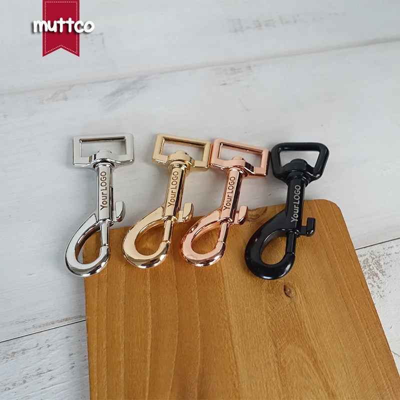 20pcs/lot Engraved buckle, We provide laser engraving service customize LOGO 20mm dog clip hook 4 colors