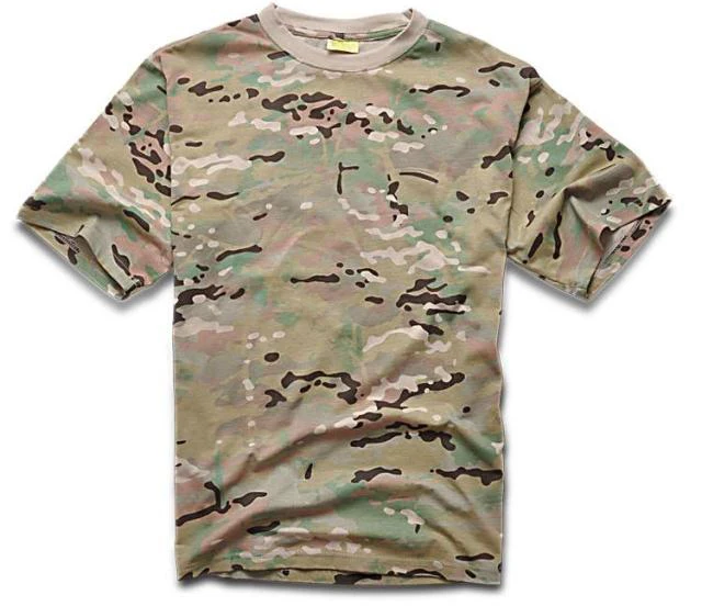 Summer Hunting Camouflage T-shirt Men Breathable Army Tactical Combat T Shirt Military Sport Camo Outdoor Multicam Tees