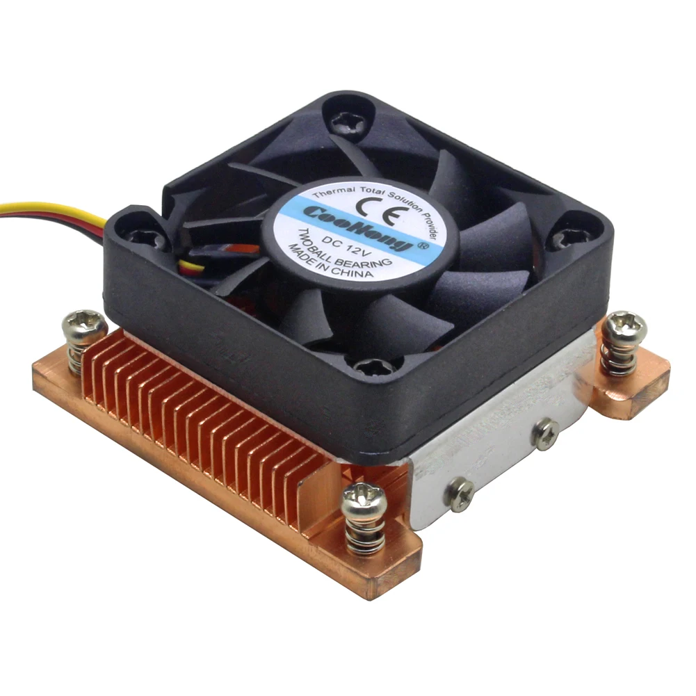 

1U server CPU cooler cooling fan Copper HeatSink for Intel Pentium M PGA 478 BGA 479 Industrial computer Active cooling