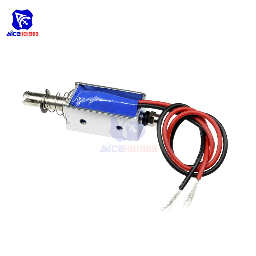 JF-0530B Elektromagnet DC 6V/12V/24V 300mA 5N/10mm Präziser Pull-Push-Typ Linearer Bewegungsmagnet mit Kabel – Detail 5
