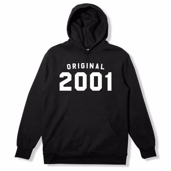 

Sugarbaby Original 2001 Hoodie 17th Birthday Gift Vintage Hoodie Gift For Her Classic Hoodie Unisex Tumblr Hoodie Casual Tops