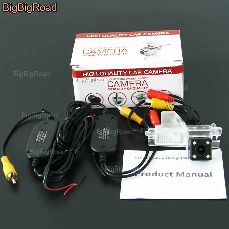 BigBigRoad For SsangYong Actyon Korando Rexton Kyron Wireless Camera Car Rear View Backup Reverse Camera Parking Camera