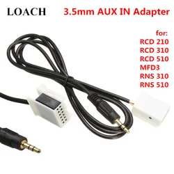 Auto USB 3.5mm AUX IN Adapter Radio MP3 Player Cable for Kabel for Volkswagen VW RCD210 RCD310 RCD510 MFD3 RNS310 RNS510 Series