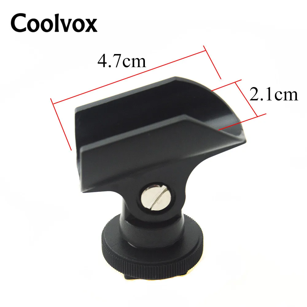 Coolvox Interview Microphone Stand Boots Light MIC Holder Flshlight Holder Hot Shoe & 1/4