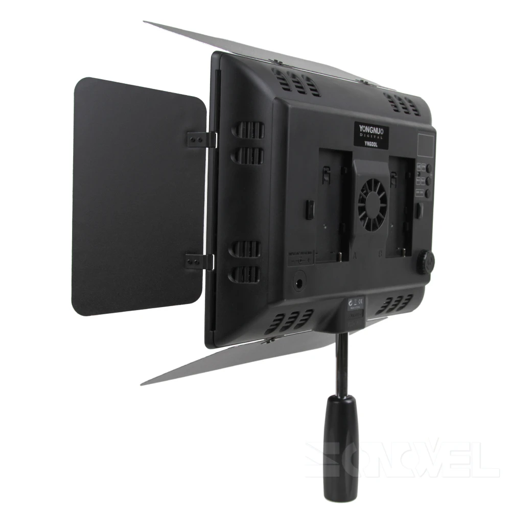 Yongnuo kit de fotografia yn600l cri95 led painel de luz de vídeo com adaptador de alimentação ac ajustável 3200k-5600k YN-600L led luz de estúdio