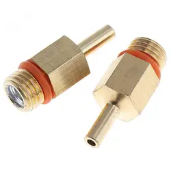 2pcs High Carbon Steel Hot-melt Glue Gun Nozzle with Length 10mm and Diameter 2mm for  Home / Office / Site Accessories