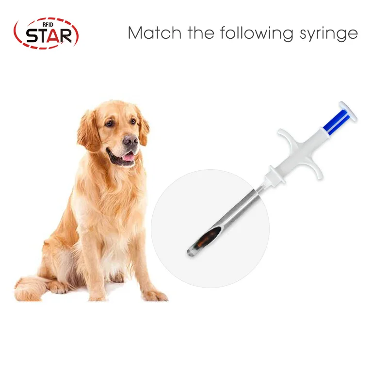 Il trasporto Libero 50 pcs 2.12x12mm FDX-B 134.2 KHz animale microchip iniettabili rfid tag ISO pet Chip per cane Gatto Maiale