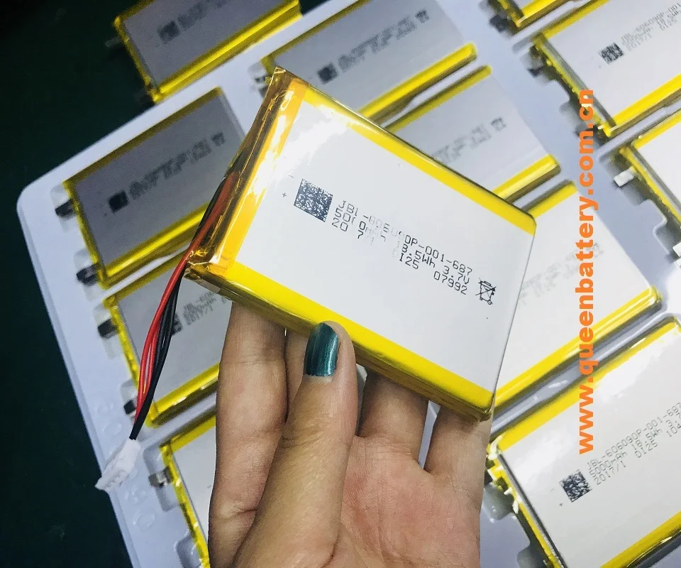 

1S2P QB606090 3.7V LI-PO LI-POLYMER BATTERY 10000mAh 10Ah with pcb(1-2A) with lead wire