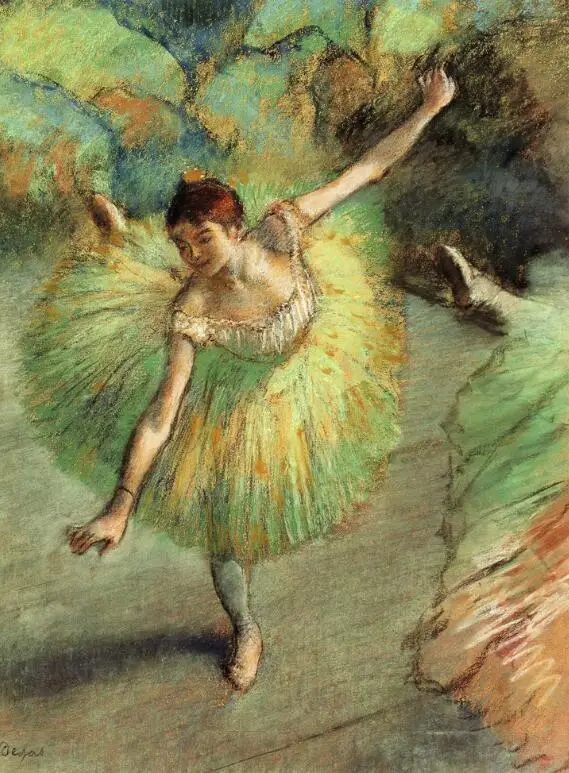 High quality Oil painting Canvas Reproductions Dancer Tilting (1883)  By Edgar Degas hand painted