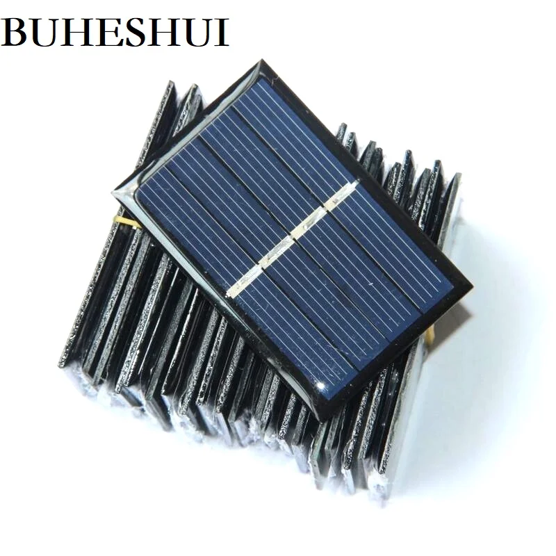 BUHESHUI  Mini Solar Panels 2V 140mA 58*38MM Solar Cells Module For DIY Scientific Experiment Epoxy Study 10pcs Free Shipping