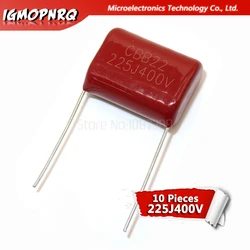 10PCS 400V225J 2.2UF Pitch 20M  225J400V 225 400V 2200PF igmopnrq CBB Polypropylene film capacitor new