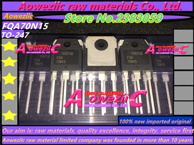 Aowaziic 2022 + 100% nuovo originale importato FQA70N10 70 n10 FQA70N15 70 n15 TO-3P Transistor ad effetto di campo 70A 100V 150V