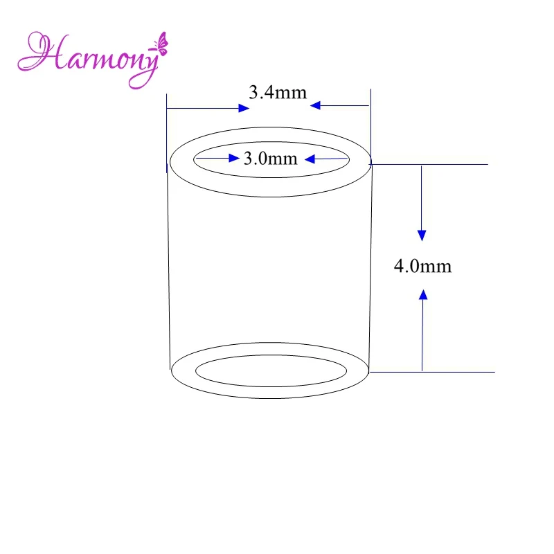 하모니 플러스 헤어 500pcs 3.4*3.0*4mm 실리콘 구리 튜브 링크 비즈 I 팁 인모 확장 도구 액세서리, I 팁 헤어 익스텐션