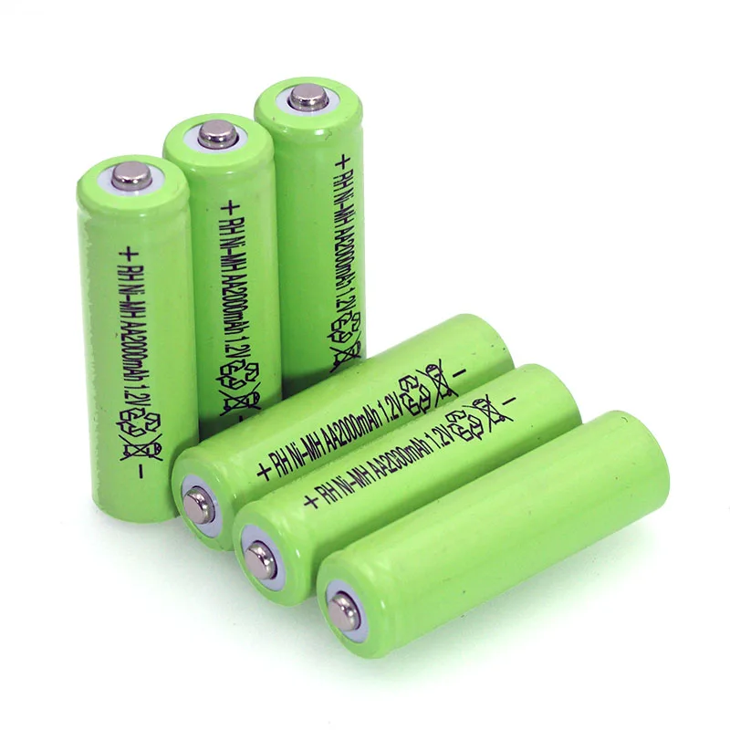 4pcs 1.2v NI-MH AAA Batteries 600mAh Rechargeable nimh Battery + 4pcs 1.2V Ni-Mh AA 2000mAh  NI-MH battery for remote Control