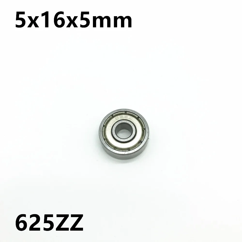 625ZZ 5x16x5mm 깊은 홈 볼 베어링 소형 베어링, 고품질 고급 고속 625Z, 10 개