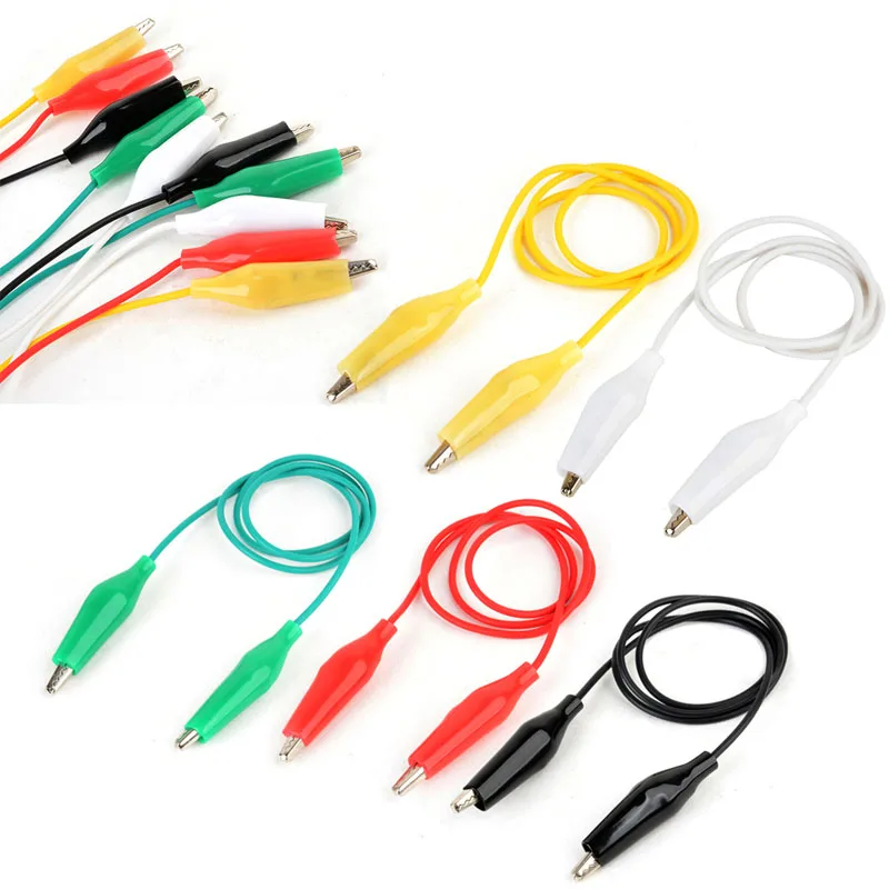 10pcs/lot For Micro:bit microbit Alligator Clips with Wire, Electrical Test Leads Test Jumper Wire Alligator Crocodile Clips