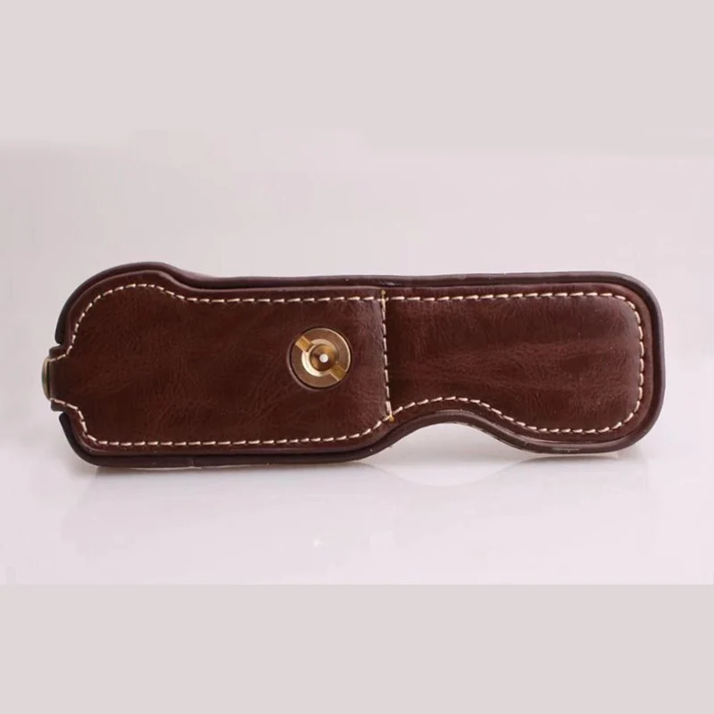 Funda de cuero PU para cámara FujiFilm XM1 XA1 XA2 X-M1 X-A3 XA10, media bolsa, conjunto de accesorios con apertura de batería