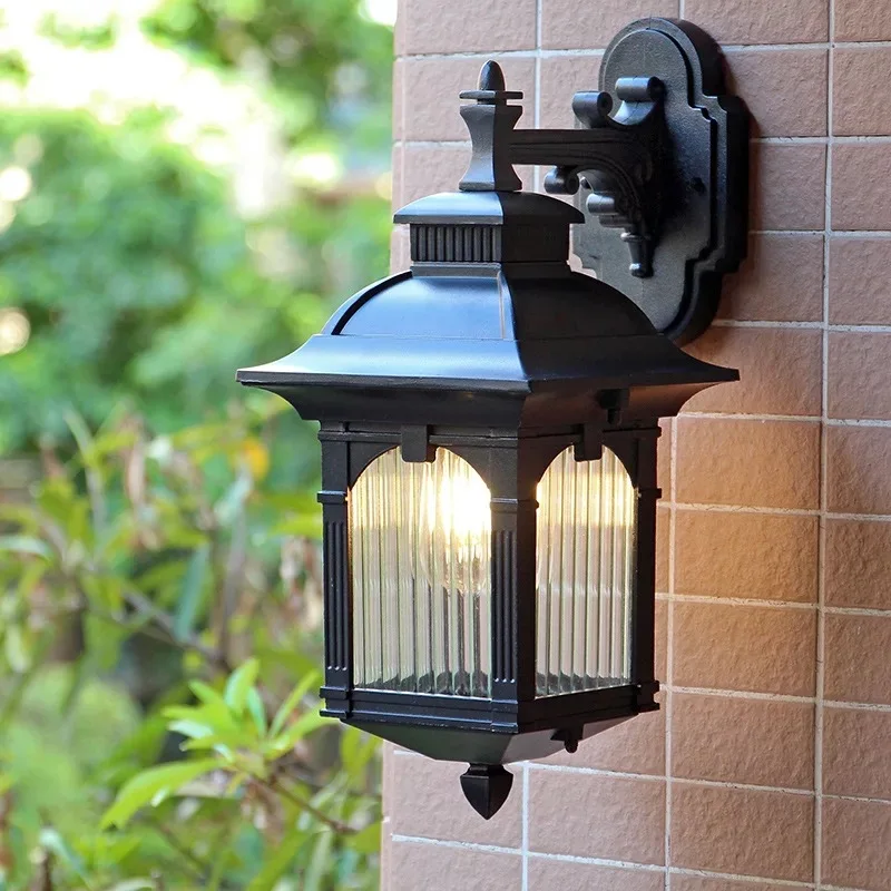 HAWBERRY LED outdoor waterproof European creative coffee shop wall lamp retro American interior stairwell door corridor light