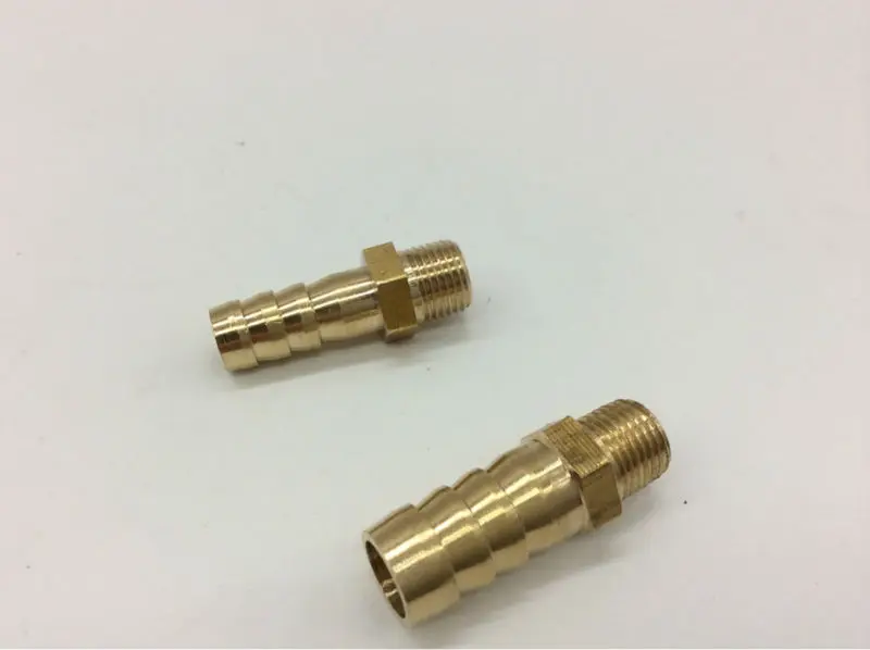 free shipping copper fitting 8mm Hose Barb x 1/8