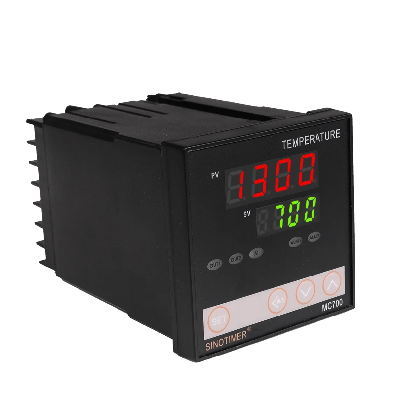 AC 220V Oven Temperature Controller MC700 Thermocouple/PT100 Input Voltage 12V DC Output for SSR Solid State Relay Size 72*72mm