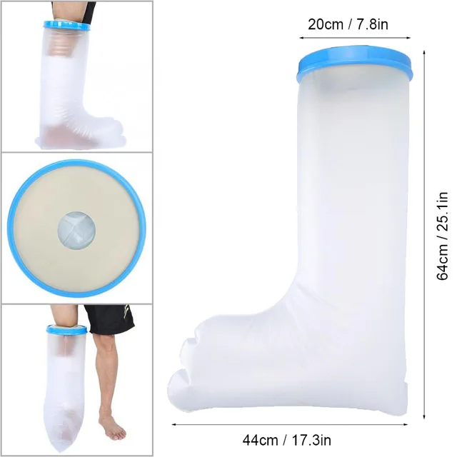 Waterproof Sealed Cast Bandage Protector Wound Fracture Foot Arm Leg Knee Cover Injured Body Parts Protection For Shower Bath