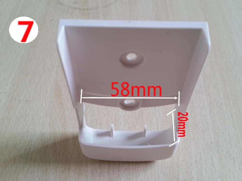 New (7) TV DVD Air Conditioner Wall Mount Remote Control Holder Wall Mounted 58mm*20mm (2.28in*0.79in) 1pcs
