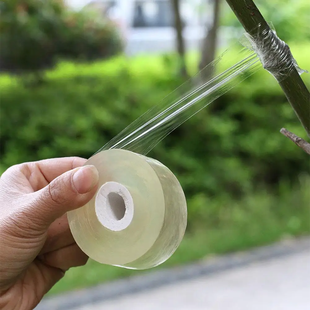 Cinta de PVC para Injerto de árboles frutales, Película autoadhesiva, estirable, para jardinería, 2CM