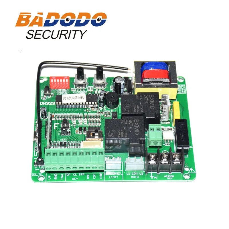 220VAC 370W to 1000W NO sliding gate opener motor control board electronic card controller pcb with optional remote control