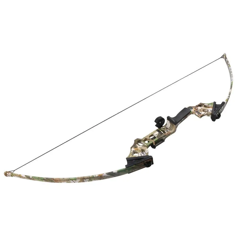 40 funtów łucznictwo junxing Camo z prostym łukiem polowanie na ryby gry treningowe Longbow