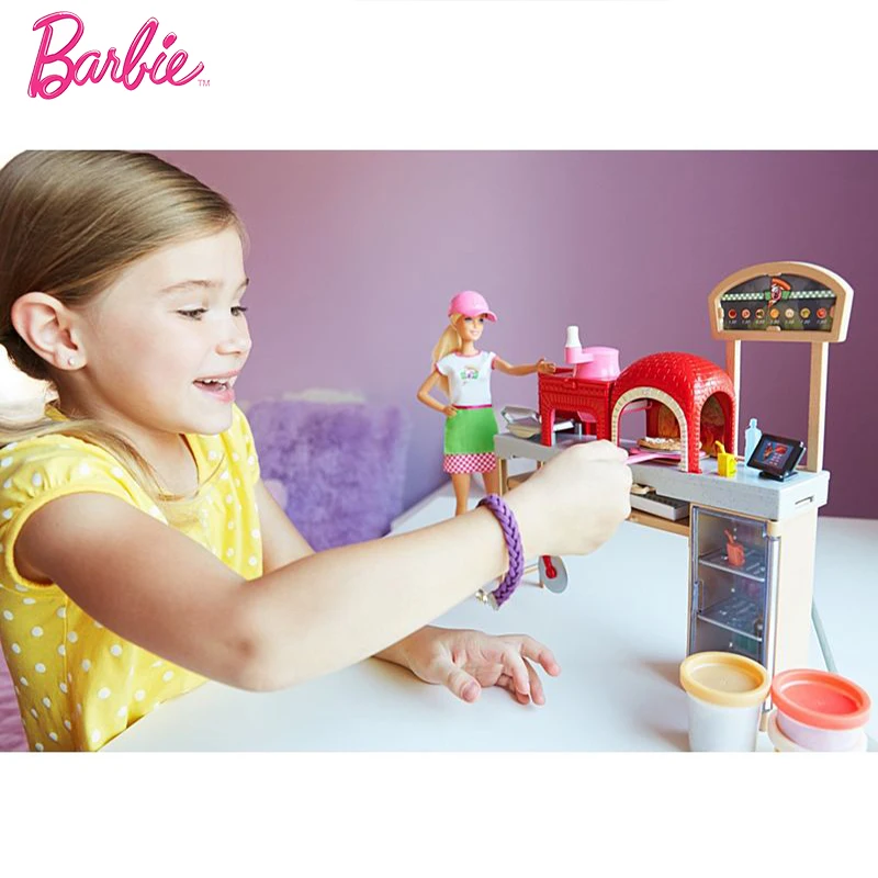 New Original Barbie Doll Pizza Making Fun Dolls The Girlbrinquedos Gift Boneca GirlsToys Baby Doll Girl Toys for Kids Children