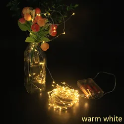 10m 100led fio de prata luzes da corda para o natal novo casa decoração do casamento guirlanda fadas à prova dwaterproof água na bateria alimentado