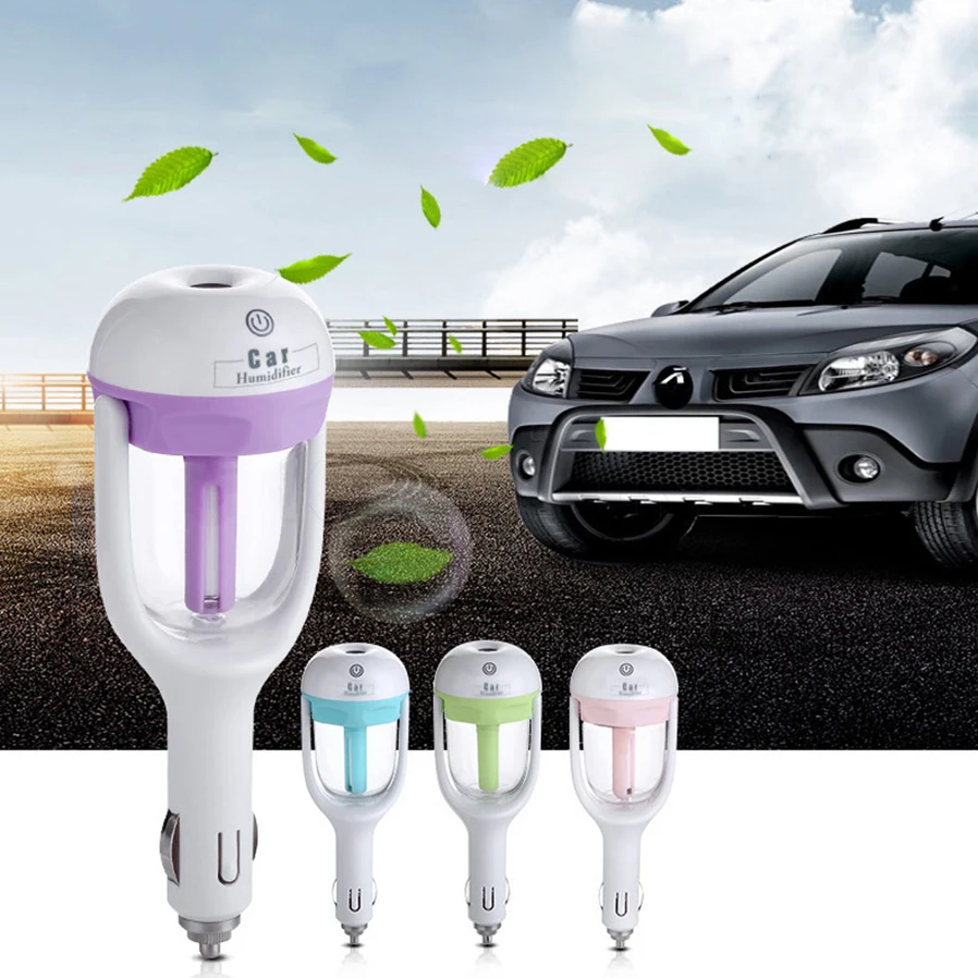 Car Steam Air Humidifier Aroma Diffuser 50ML Mini Air Purifier Aromatherapy Essential Oil Diffuser Mist Maker Sprayer Car 12V DC