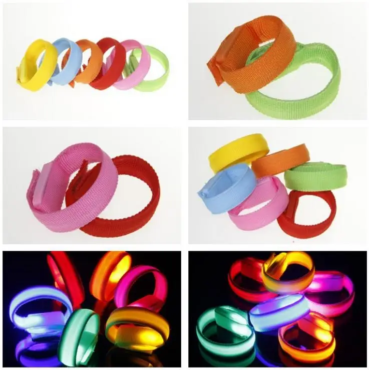 LED bracelets flashing wrist band for event party decoration glowing bracelet running gear LED lights wrist ring 300PCS