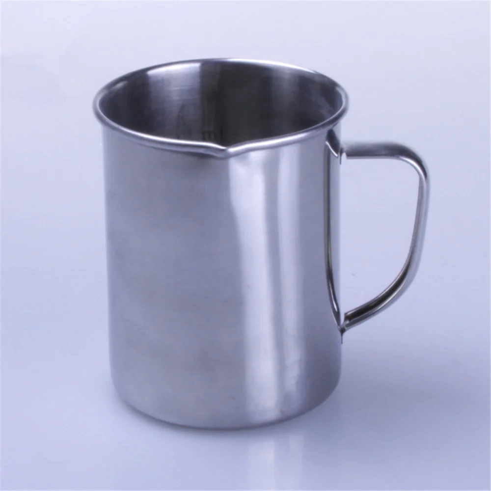 2000ml Stainless Steel Metal Lab Beaker Measuring Cup With Inner Scale Lab Supplies