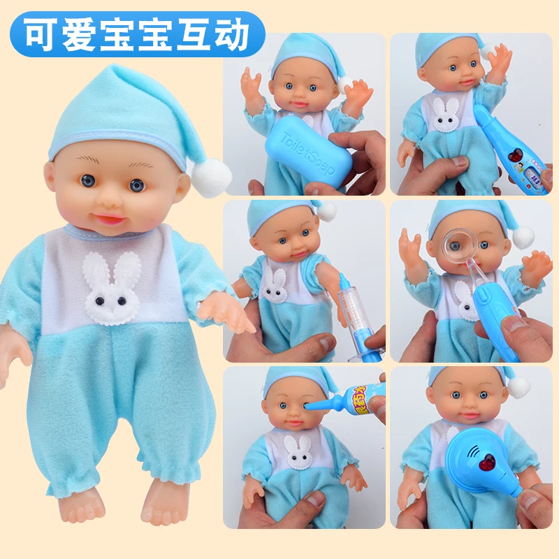 Mother Garden Simulated Doctor Toys Baby Stethoscope Injection Boys Medical Box Nurse Suit Early Education Gift for Girl