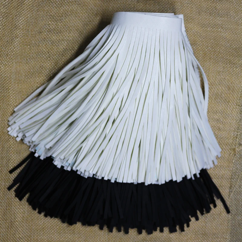 Fashion Leather Tassel Lace Trim Fringe DIY Handmade Clothes Accessory Wholesale 14.8 cm Wide