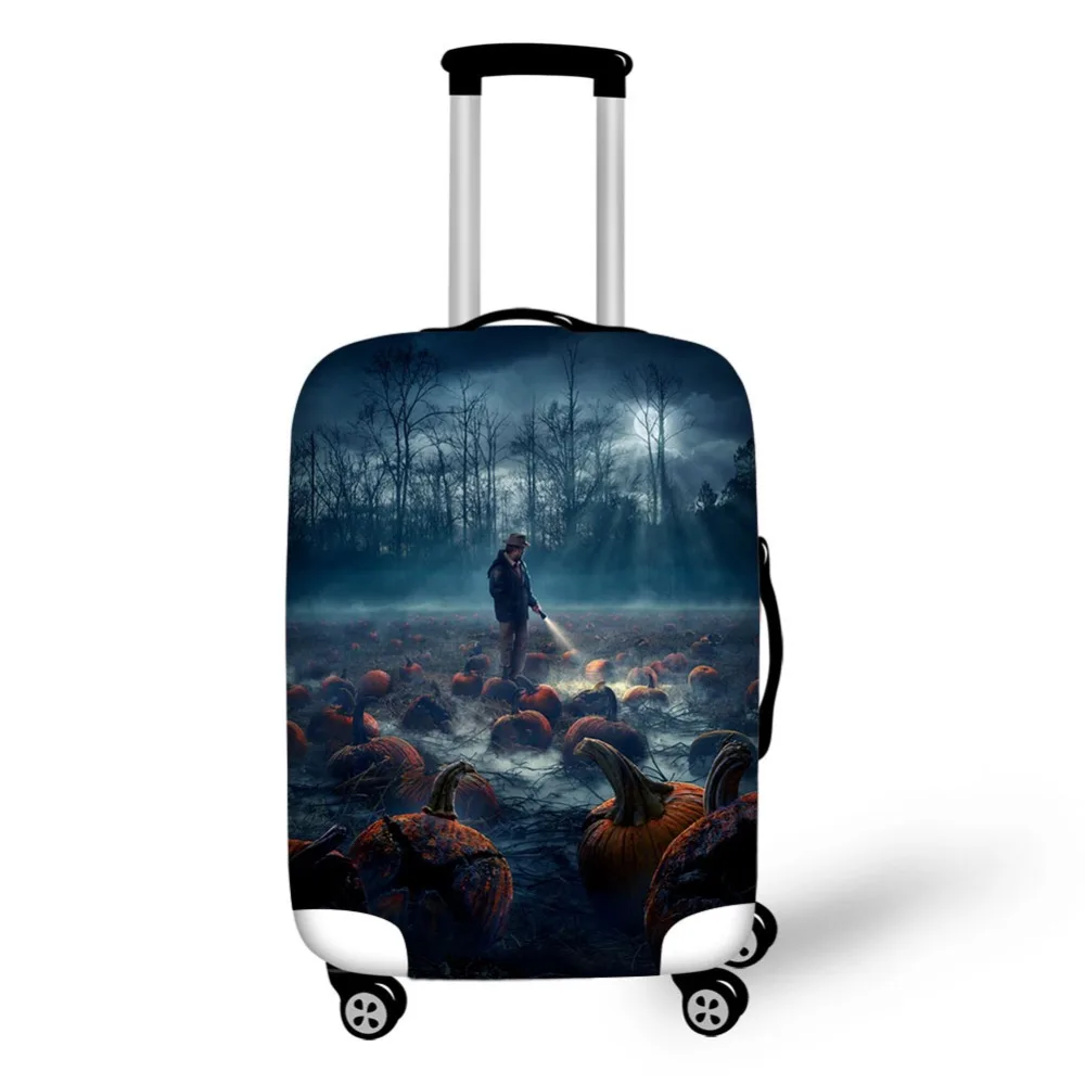 Halloween pumpkin design luggage protective cover stretchable luggage cover suitable for 18-30 inch trolley case