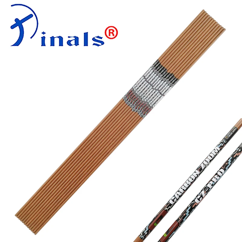 

Inals Archery Spine 400 500 600 ID6.2mm 32 Inch Carbon Arrows Shaft for Compound Recurve Bow Longbow Hunting Shooting 12PC